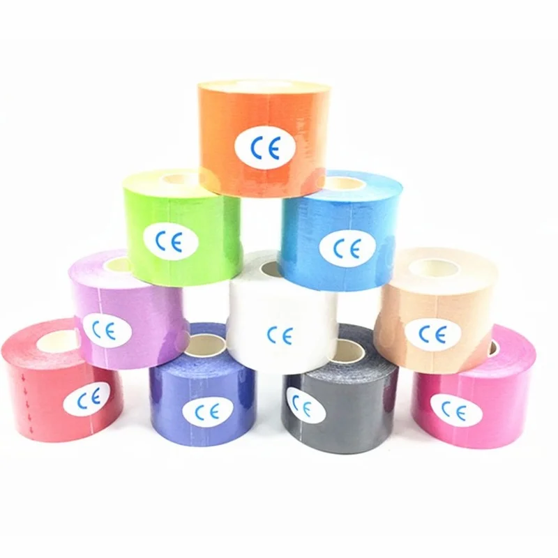

1 pcs Kinesiology Tape Athletic Recovery Elastic Tapes Gym Fitness Bandage Jiont Support Muscle Pain Relief Knee Pad