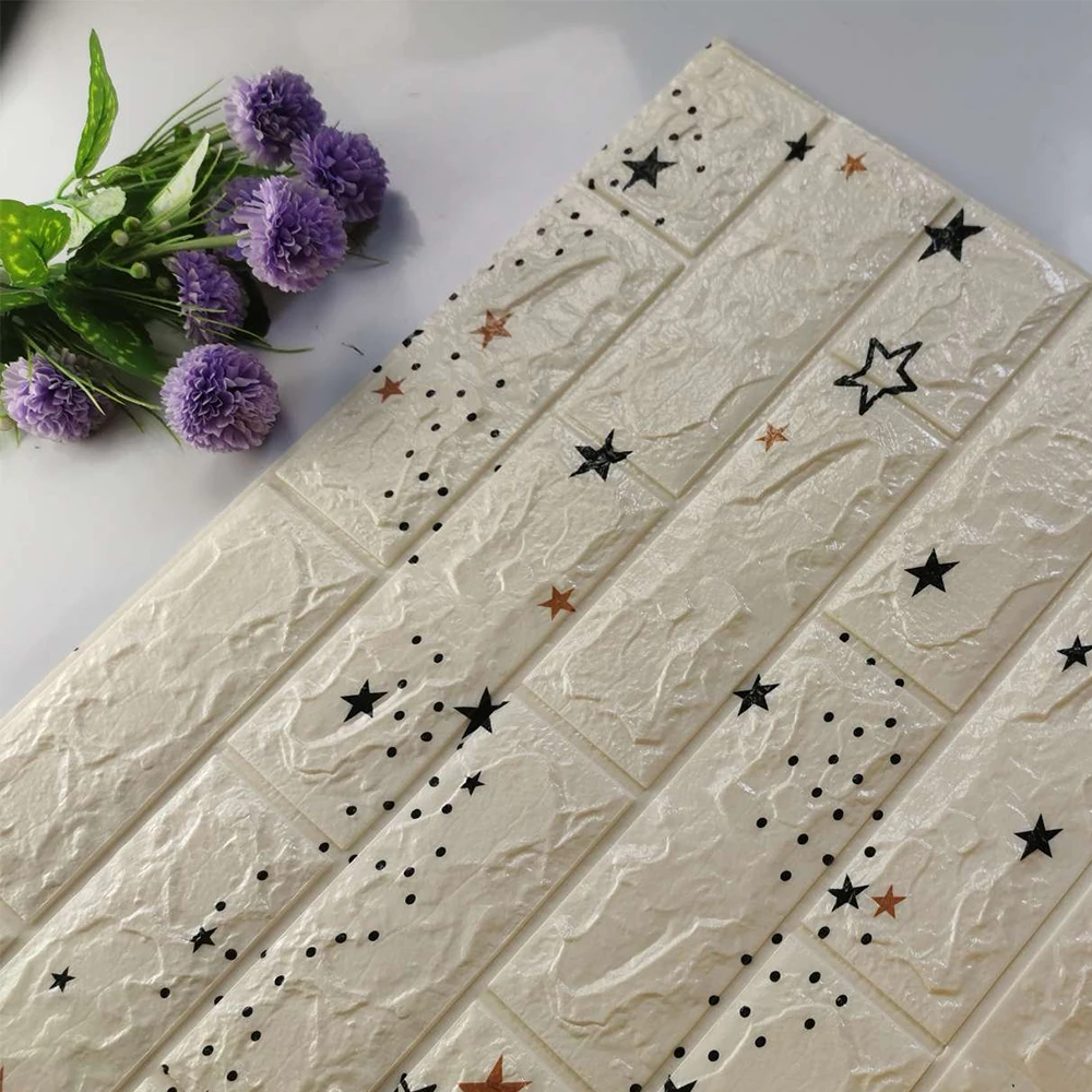 Самоклеящиеся 3D-наклейки на стену в виде кирпича 25 шт