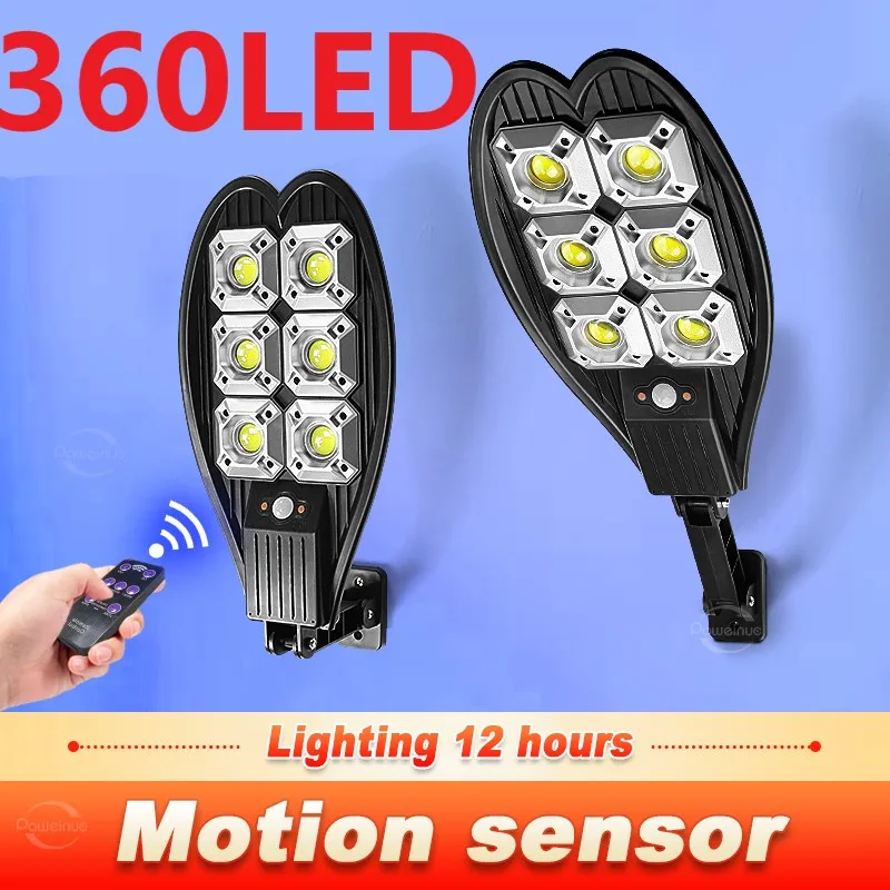 

Фонари на солнечной батарее для улицы, 360 фонарей, уличная лампа на солнечной батарее, водонепроницаемый прожектор, ультраяркие фонари с ИК-датчиком движения, украшение для сада, двора, стен