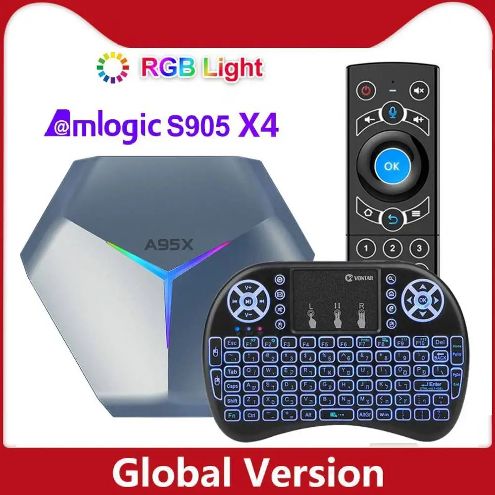 ТВ-приставка Vontar 4 + 128 ГБ Amlogic S905X4 Android 11 | Электроника