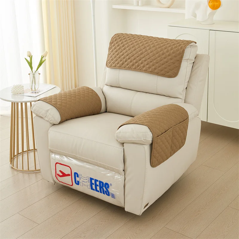

Recliner Chair Slipcover Mat Anti Slip Dogs Pet Kids Sofa Armrest Towel Cover Armchair Furniture Protector Couch Cushion