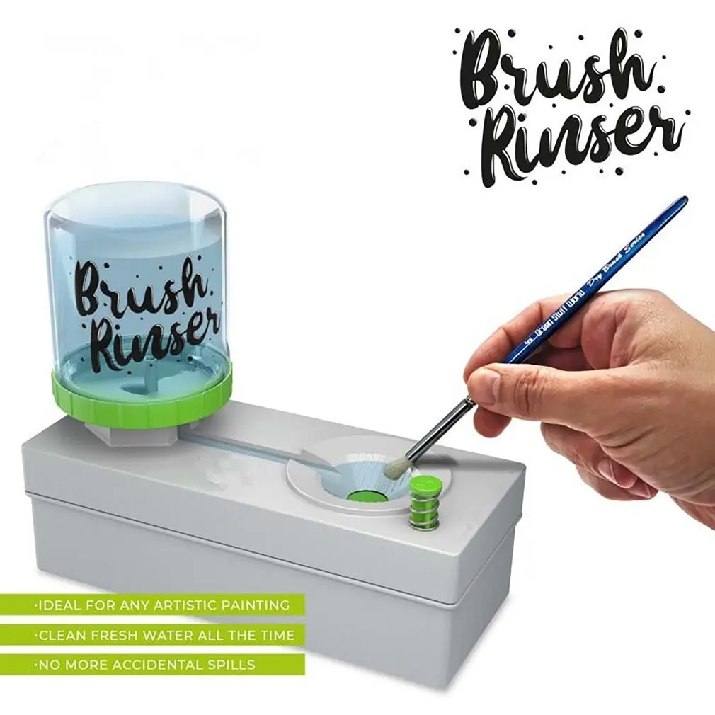 

Brush Cleaner Machine Painting Brush Rinser School Cleaning Stationary Supplies Painting Cleaning Brushes Kids Painting Items