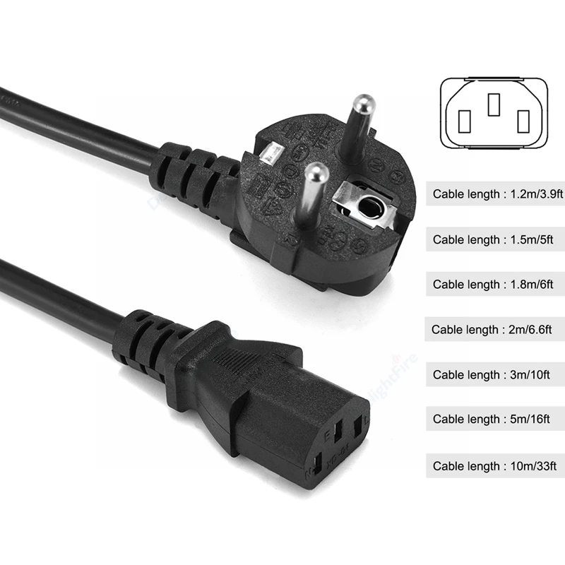 Cord For Dell Desktop Pc Computer Monitor Dj Studio Lights Tv