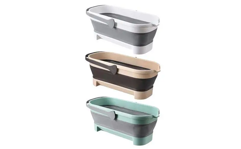

Mop Bucket Small foldable Car Wash Bucket With Handle Large Capacity Laundry Barrel For Camping Collapsible Wash Basin Dishpan