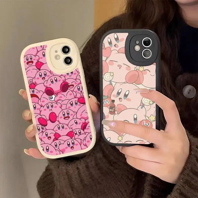 

Cartoon Cute k-Kirby Phone Case Hard Leather Phone Case for iPhone 13 12 Mini 11 14 Pro Max Xs X Xr 7 8 Plus 6 6s Se 2022