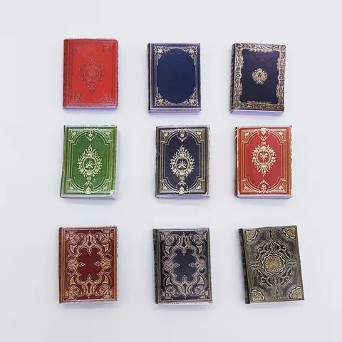 Миниатюрная книга Библия для кукольного домика 9 шт.