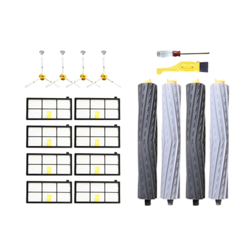 

1Set Roller Brushes + HEPA Filters Kit For Irobot Roomba 800 860 865 866 870 871 880 885 886 890 900Vacuum Cleaner Parts