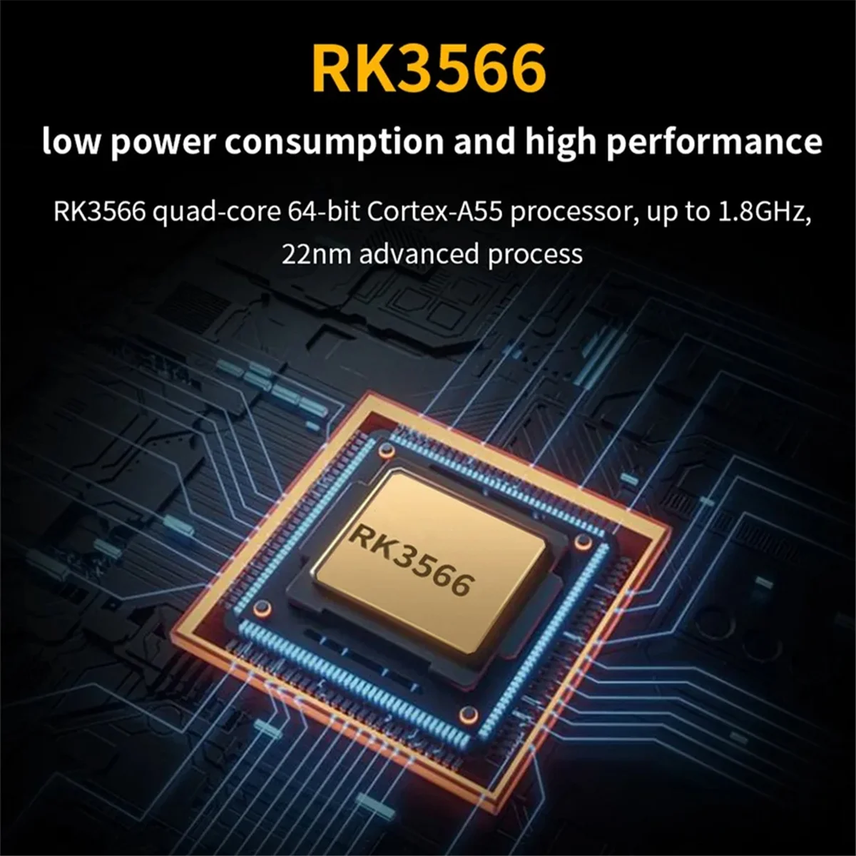 Для Orange Pi 3B 2 ГБ ОЗУ DDR4 Rockchip RK3566 Wi-Fi + BLE Мини-ПК одноплатный компьютер для Android