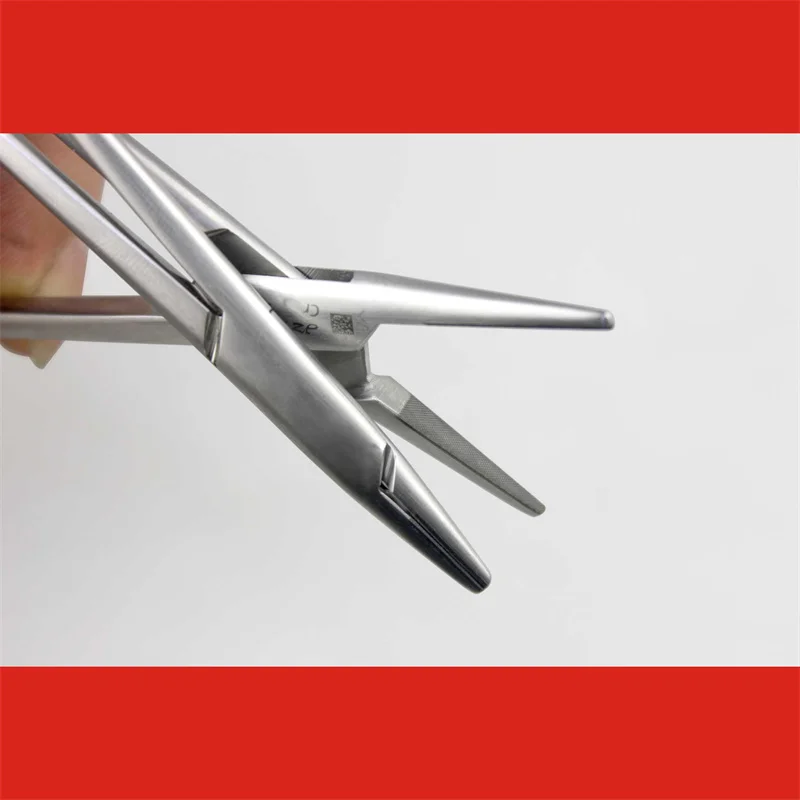 JZ Jinzhong medical gold ring insert needle holder round gill handle ophthalmic surgery thoracoabdominal suture fine