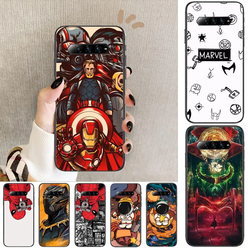 

Marvel Super Heroes Phone Case For xiaomi redmi Black Shark 4 Pro 2 3 3s Cases Helo Black Cover Silicone Back Prett mini cover f