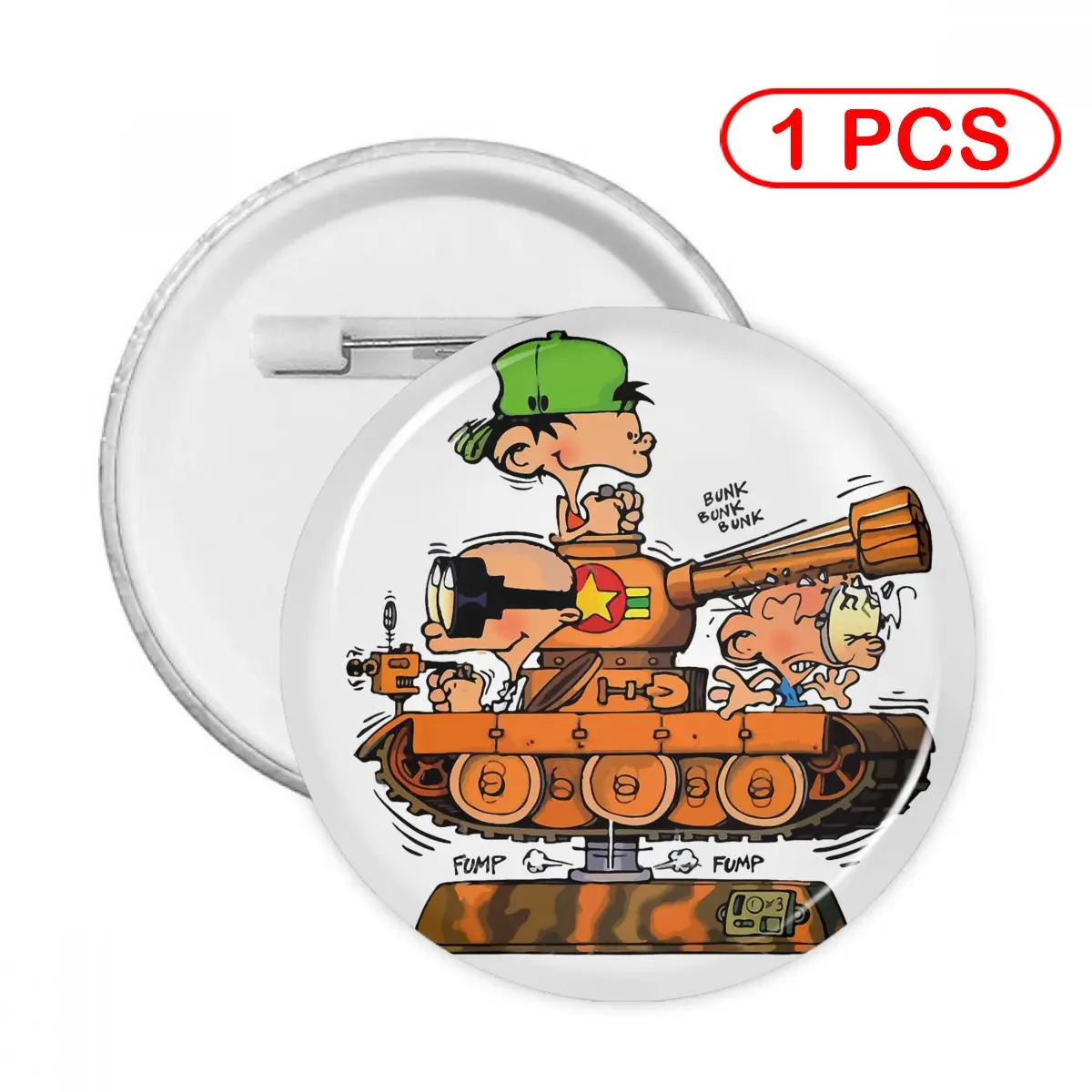 

Gaston Soft Button Pin Clothes Brooch Creative Pins Jewelry Decor Cute Badge Kid Paddle In Tank Women Child Lapel