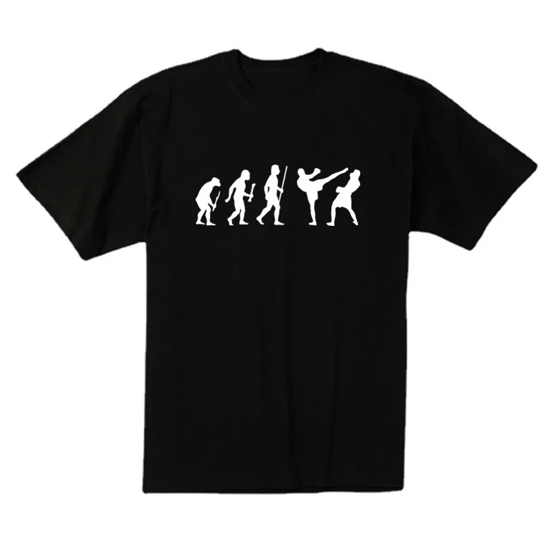 

2023 Top Quality Evolution of Kickboxing Men Women T-shirts Cotton Round Neck T Shirt Graphic T Shirts Leisure Men Clothing