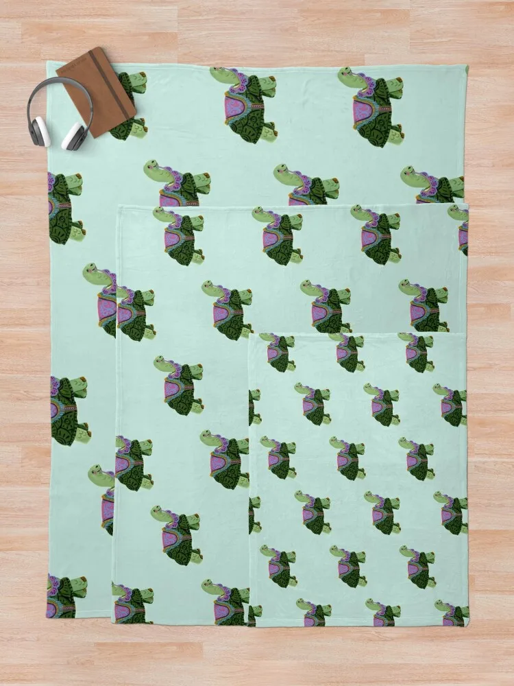 Черепаха-карусель — химерная ручная роспись акварель от Jemma Jamie пледы одеяла для