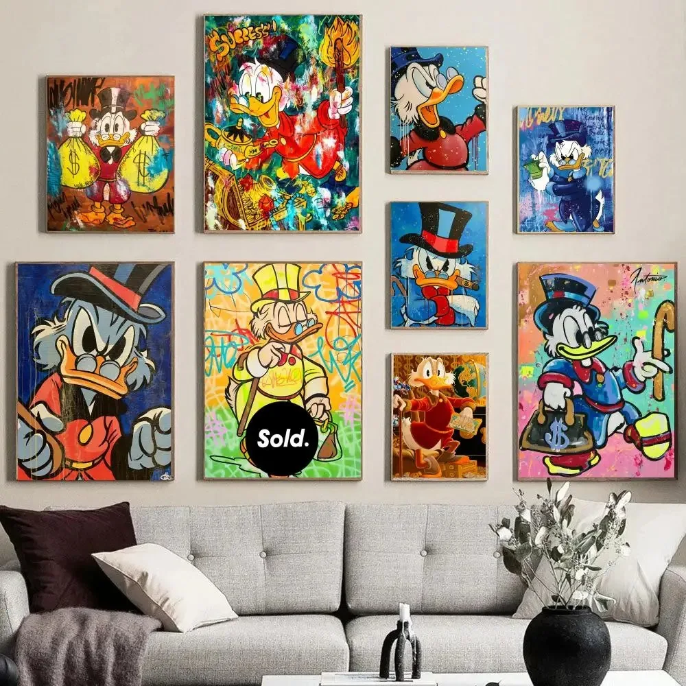 Настенная Картина на холсте с изображением дяди скругжа Макдака