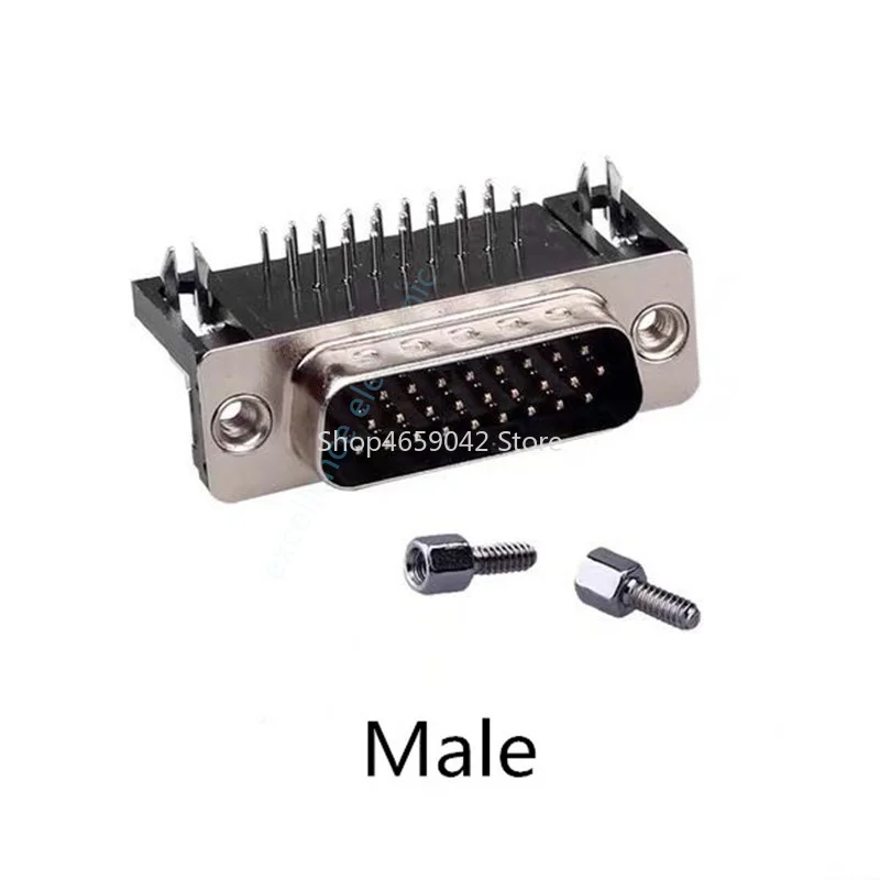 2 шт./лот D-sub DB26 HDR26 разъем папа/гнездо 26-контактный 3-рядный прямоугольный адаптера