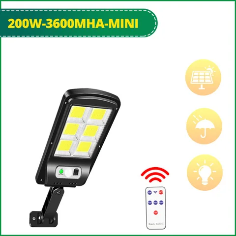 Солнечный настенный светильник с датчиком движения 20000Вт 1080LED