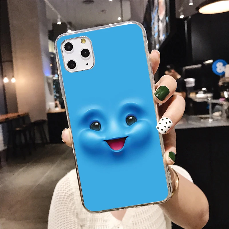 Смешной чехол для телефона с лицом для IPhone 11 12 13Pro Max X XR XS 7 8Plus 6S SE2 13Mini, мягкий силиконовый прозрачный и прекрасный чехол TPU.