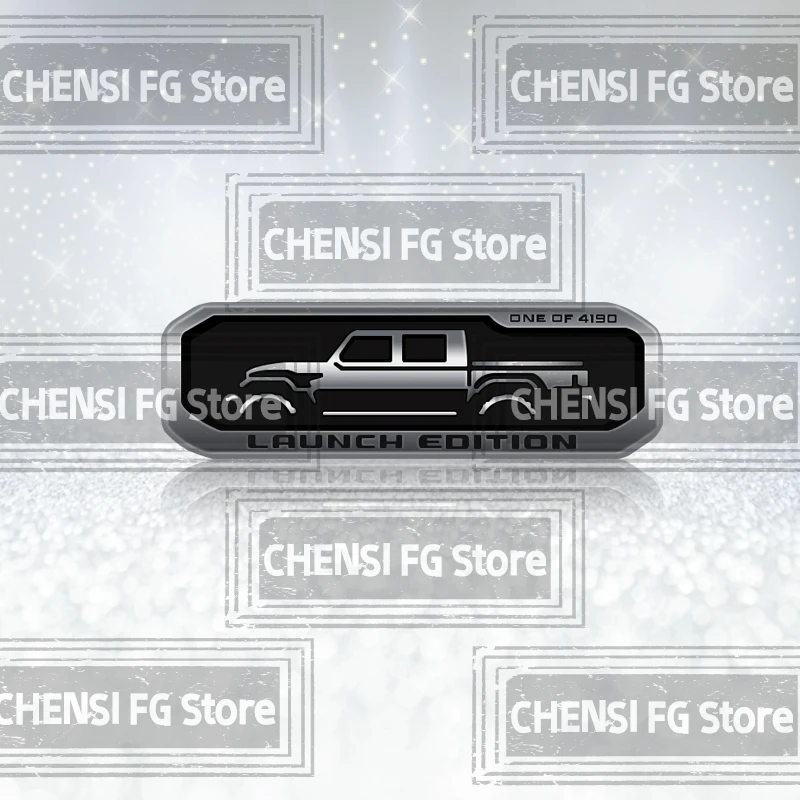 

3D металлический сплав один из 4190 выпуска значок решетки для Jeep Gladiator Cherokee Wrangler наклейка на задний багажник кузова автомобиля