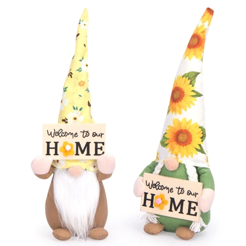 

Easter Gnomes Holiday Decoration Swedish Spring Gnomes Welcome Sign Ornaments