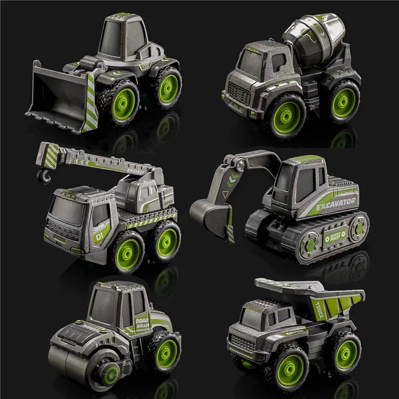 

1pcs/ 1:60 alloy metal engineering vehicle excavator crane model toy vehicle children's birthday holiday gift toy