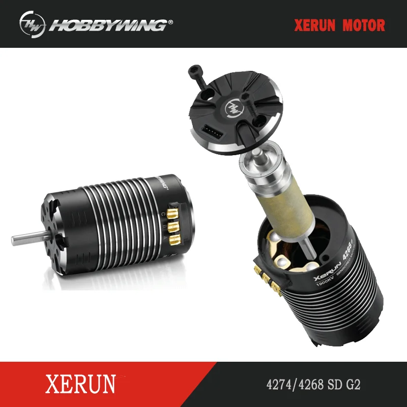 Hobbywing XeRun 4274/4268 SD G2 Motor CW CCW Bi-directional Adjustable Timing / Hall Sensing System For 1/8 RC Buggy Touring Car