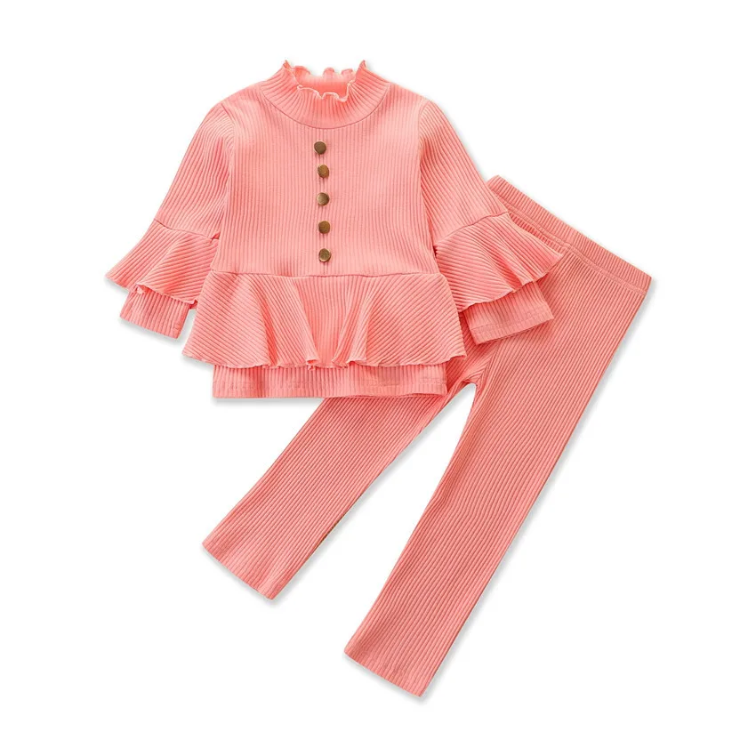 

2022 Spring Machine New Fashion and Comfortable Suit European and American Style Kids Clothing Girls Two-piece Set Boutique