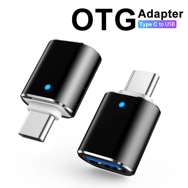 

USB 3.0 Type-C OTG Adapter For Apple iPhone 15 Type C USB-C Male To USB Female Converter For Macbook Xiaomi Samsung Connector