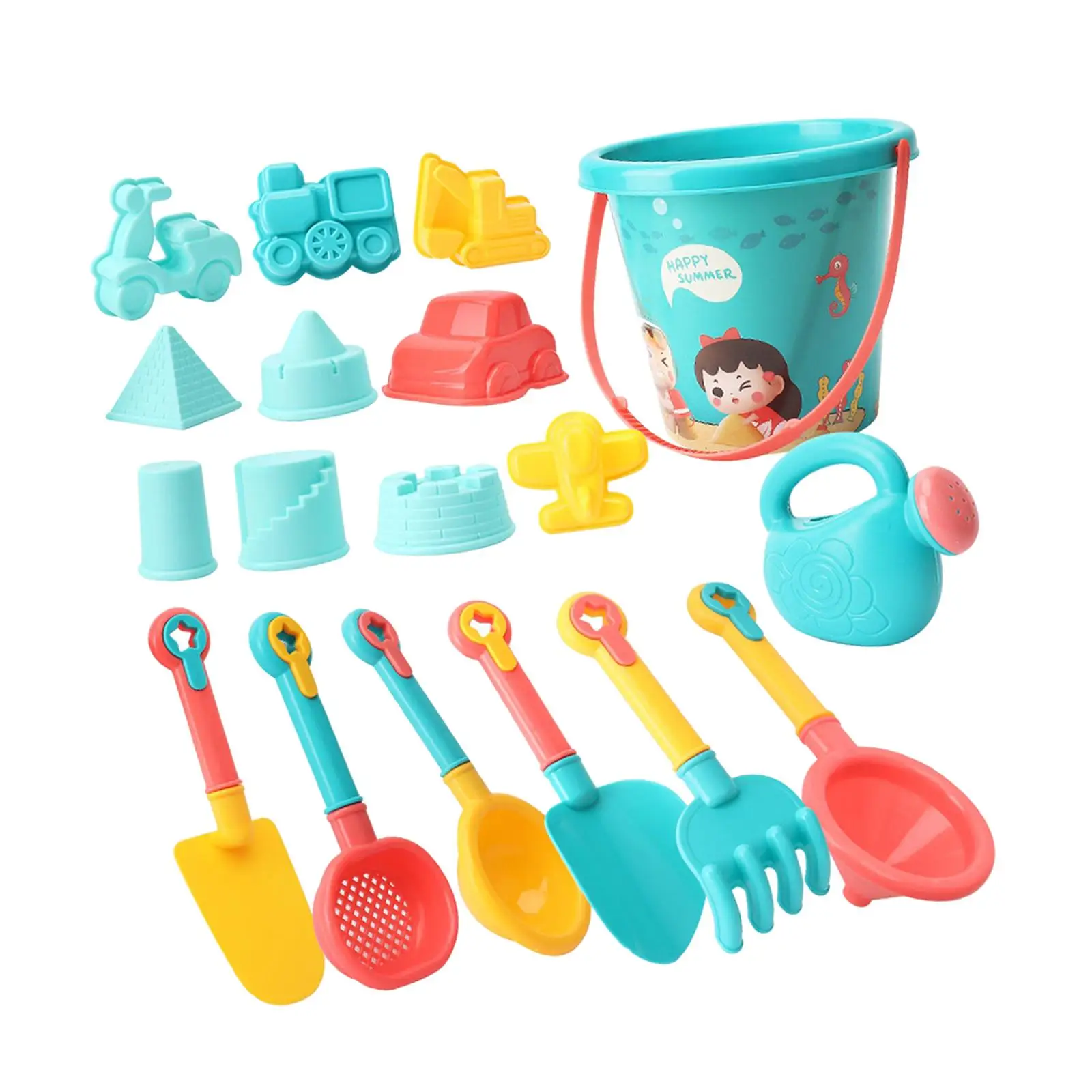 

Набор игрушек из песка, 18 шт., Обучающие игрушки, песочный замок, песочница, игрушки для детей, для купания, сада, активного отдыха, подарок на день рождения