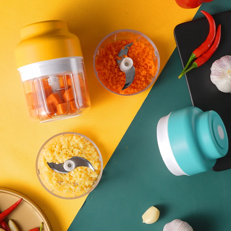 

Kitchen Tool 100/250ml Electric Garlic Crusher Mini Food Chopper Meat Grinder Vegetable Chopper Rechargeable Ginger Chili Masher