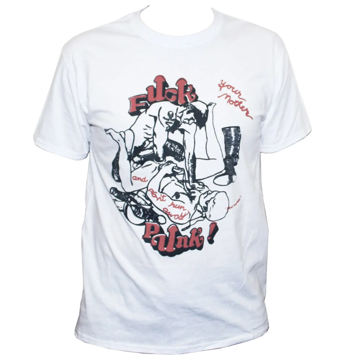 Забавная футболка для взрослых геев в стиле панк-рок