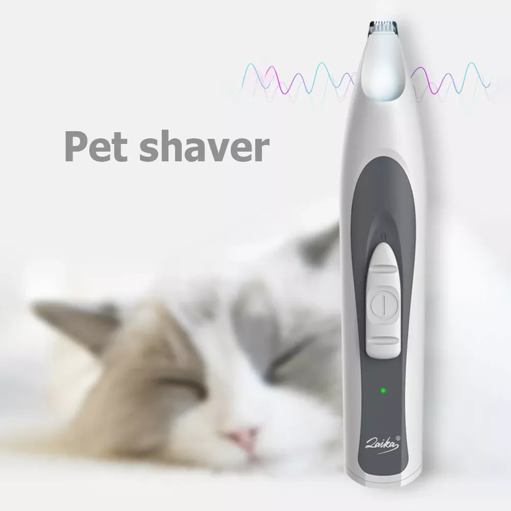 

Pet Shaver Cordless Silent Dog Hair Trimmer Animal Grooming Shaved Feet for CAT Clippers Waterproof Chargeable Pets Accessories