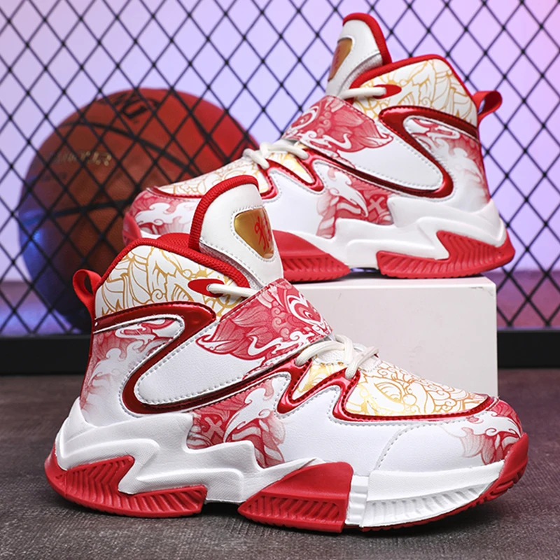 

Новые детские баскетбольные туфли, нескользящая детская повседневная обувь для мальчиков