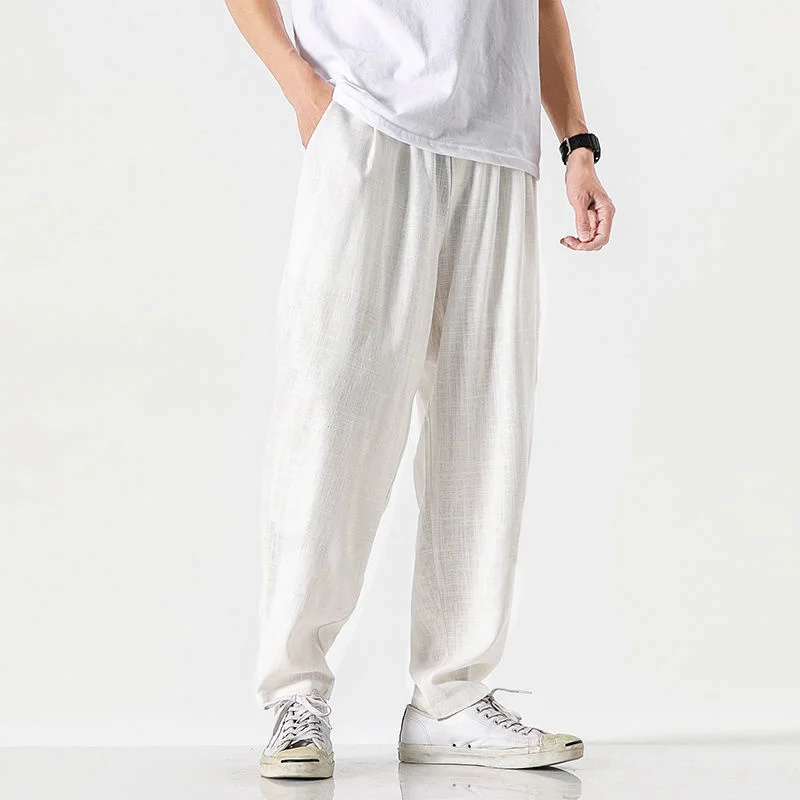

Style Fashion Chinese Loose Plus Size Harem 2023 Spring Summer Thin Casual Jogging Pants Harajuku Trousers Men Clothing