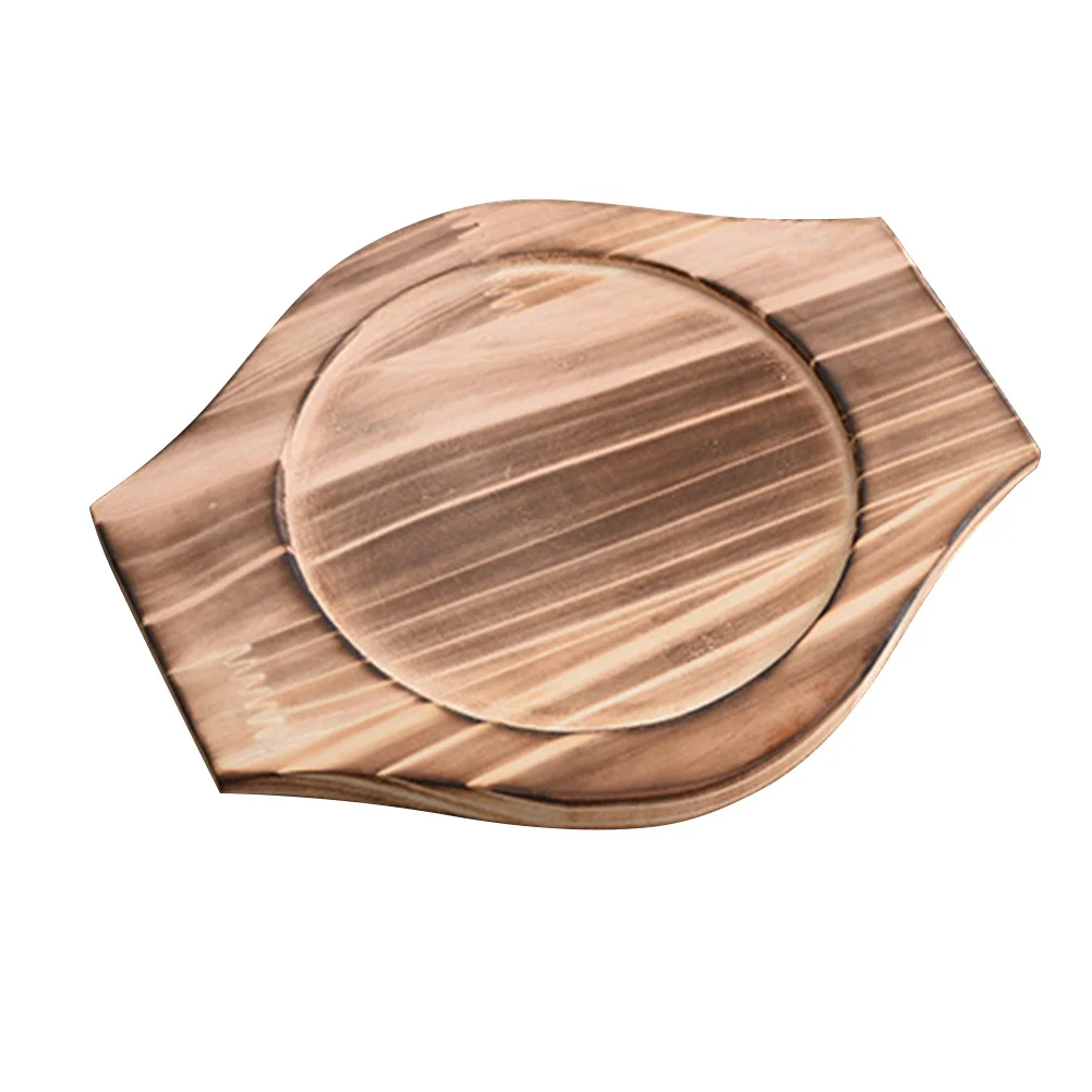 

Trivet Bowl Pot Hot Wood Stone Mat Wooden Casserole Base Dolsot Korean Holder Tray Dish Trivets Bibimbap Underliner Pan Cast