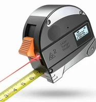 2 in 1 130 feet laser distance usb rechargeable laser tape measure