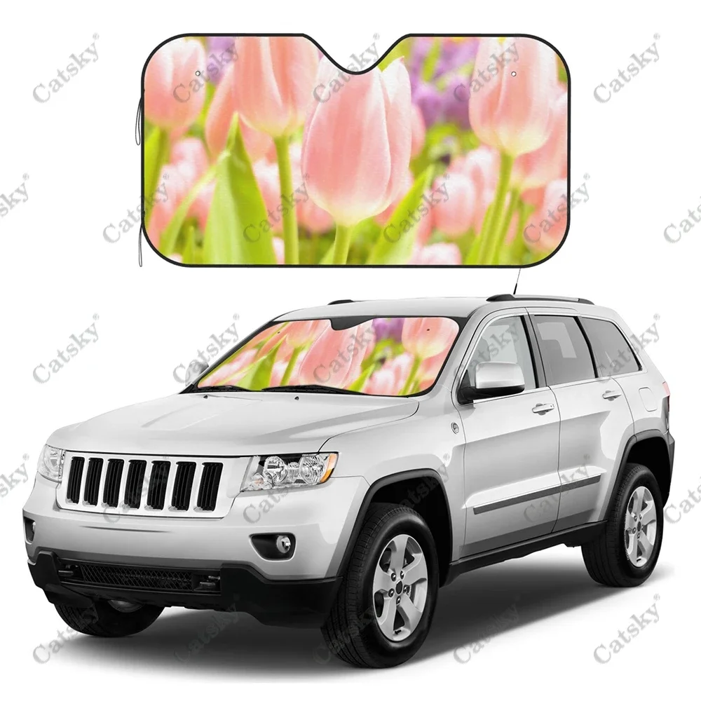 Солнцезащитный козырек PInkTulips для лобового стекла автомобиля Женский