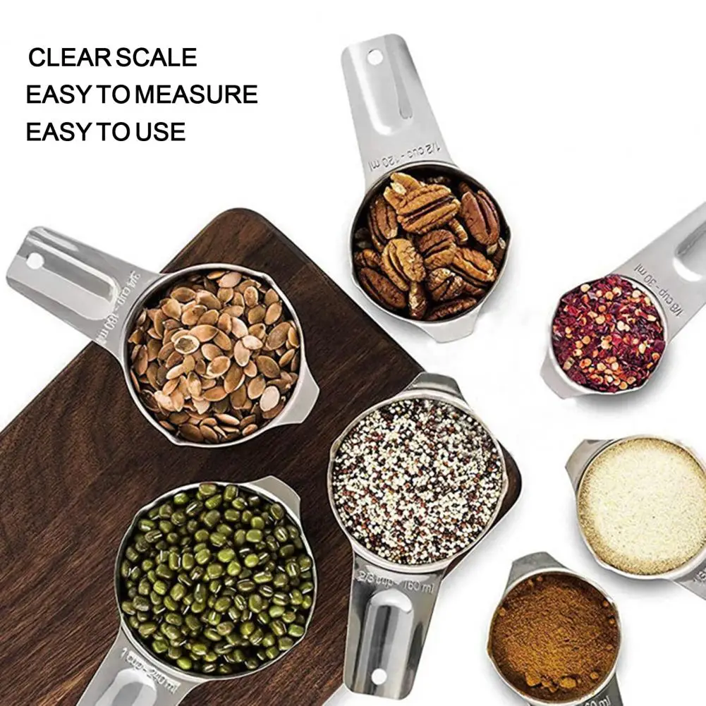 

Measuring Mug 1 Set Useful Polished Surface Lightweight Sugar Seasoning Spice Scoop Measurement Tools for Home