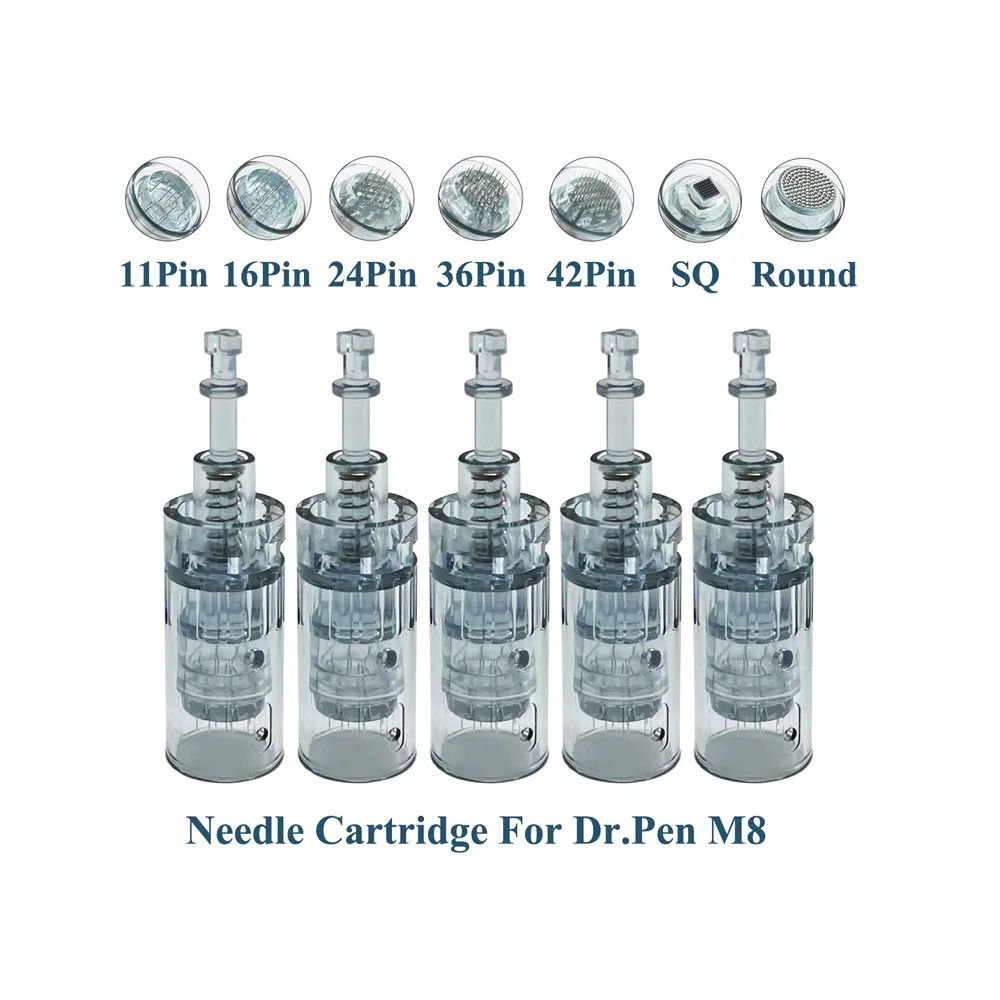 Dr Pen M8 Needle Cartridge 10/30/50pcs Derma Pen 11/16/24/36/42/Nano Microneedling Pen Tattoos Needles Replacement Skin Needling