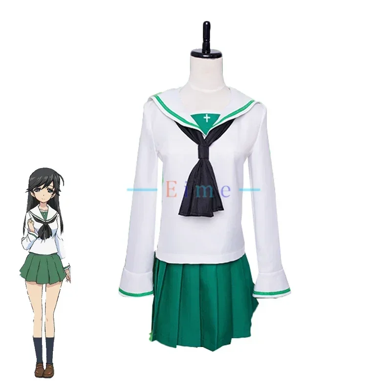 Косплей-костюм унисекс из аниме GIRLS und PANZER Nishizumi Miho/saori takebe/yukari akiyama/Reizei Mako