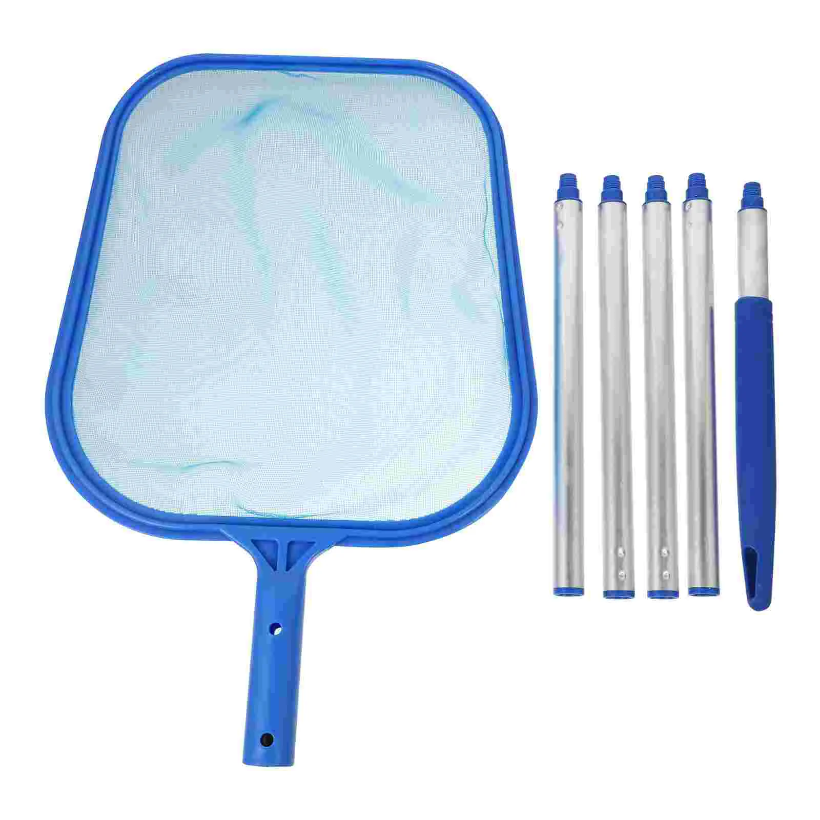 

Net Pool Swimming Cleaning Skimmer Water Leaf Scoop Cleaner Mesh Shallow Rod Inground Aluminum Rake Pole Pond Spa Set Basket