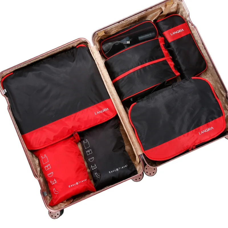 

7pcs Portable Travel Storage Bags Clothes Shoes Organizer Cosmetic Toiletry Bag Luggage Kit Accessories Supplies Travel Gadgets