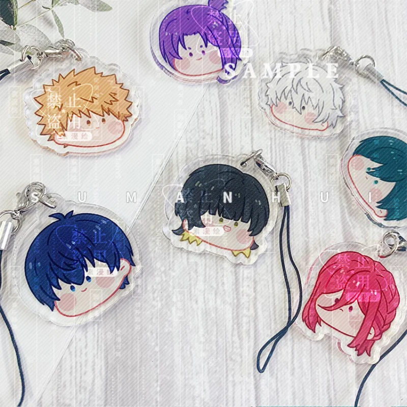 BLUE LOCK for Mobile Phone Strap Anime BACHIRA MEGURU Isagi Yoichi Lanyard for IPhone Mobile Phone Straps Hang Rope Charm Decor