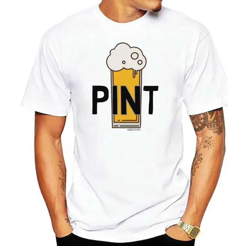 

Pint Half Pint Beer Glass Milk Mens T-Shirt Dad Baby Boy