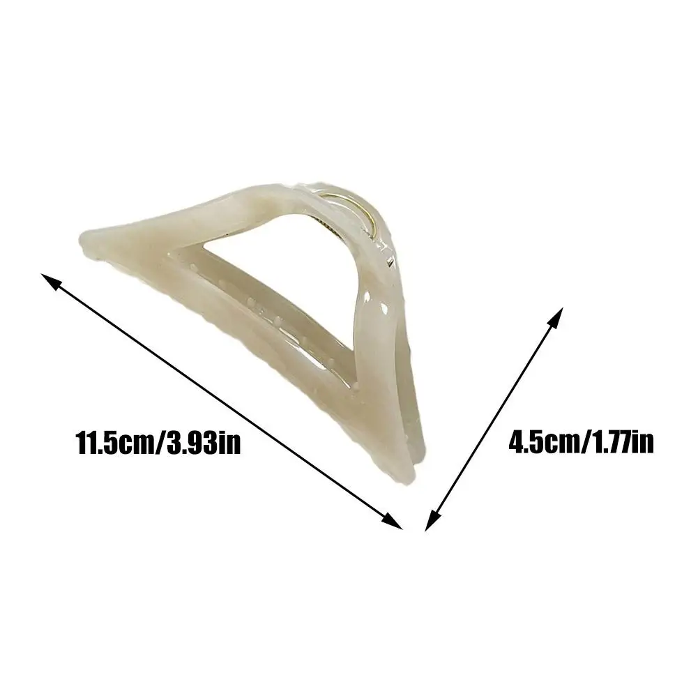 Женский ажурный зажим для волос нестандартный оливкового и янтарного цвета с