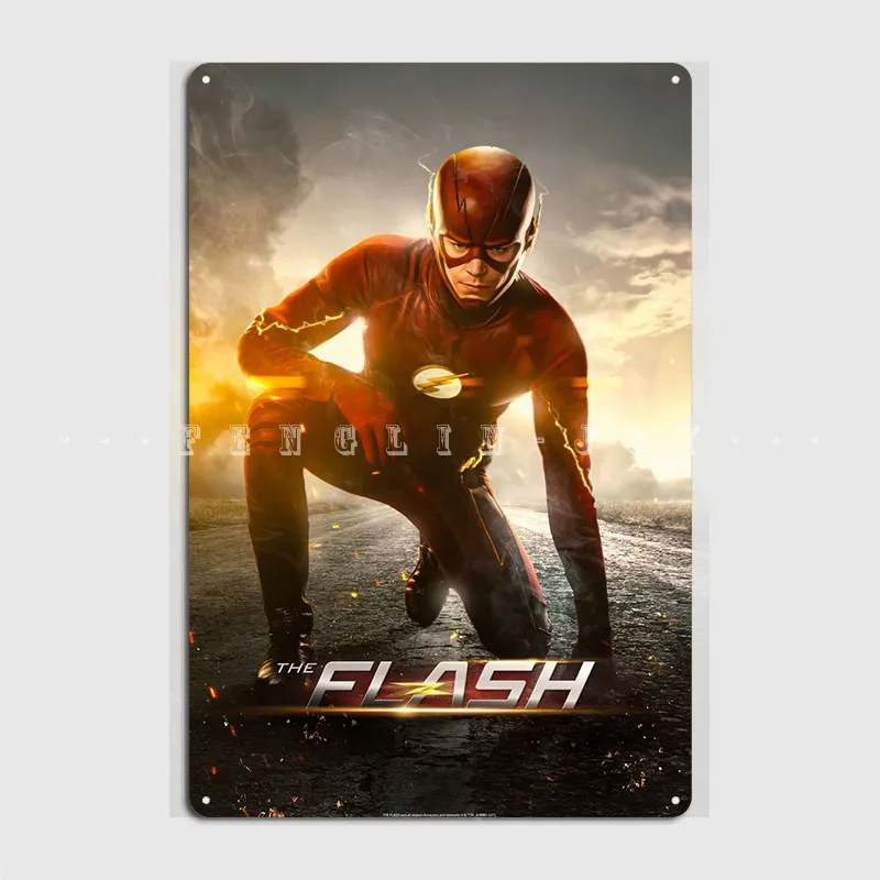 

Металлический плакат Flash, плакат для клуба, домашнего кинотеатра, дизайнерские пластины, жестяной знак, плакат