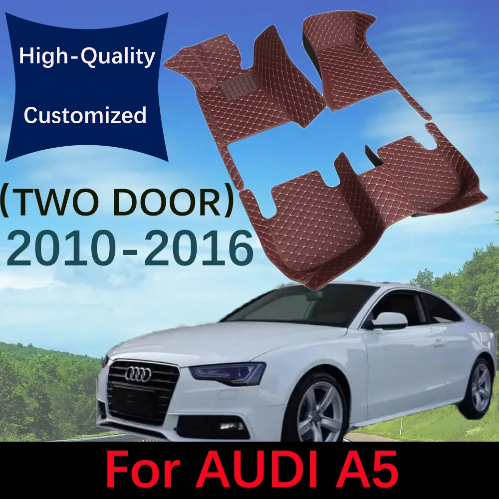 Купи Custom Leather Car Floor Mats For Audi A5 Sportback（TWO DOOR）2010 2011 2012 2013 2014 2015 2016 Automobile Carpet Rugs Foot Pads за 1,920 рублей в магазине AliExpress