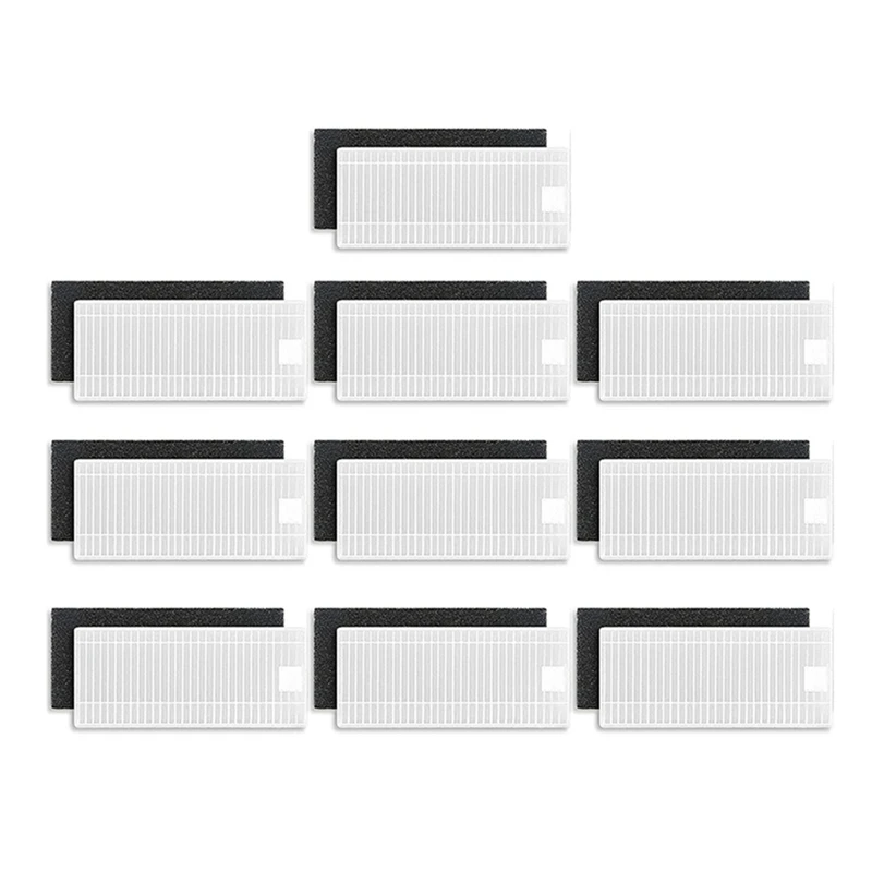 

For Thamtu G11 10 Pack HEPA Replacement Filter Kit For G11 Robot Vacuum Cleaner With 10 HEPA Filters And 10 Sponges