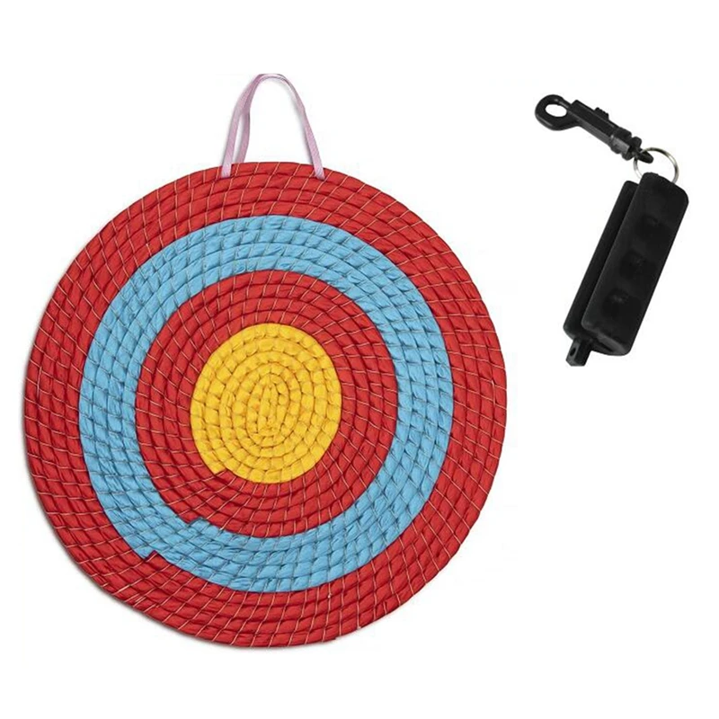 

Traditional 3 Layers 20 Inch Straw Archery Target - Complete With Silicone Archery Puller