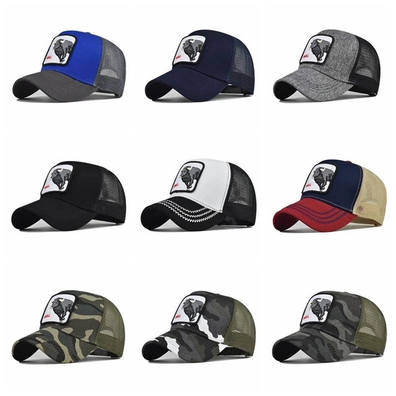 Бейсболка унисекс в стиле хип-хоп с сетчатыми вставками |