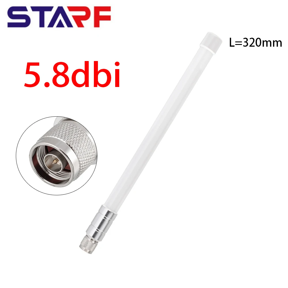 

32CM Communications Antennas N-Male EU 868MHz US 915MHz Waterproof Fiberglass 5.8 DBi For Helium Hotspot HNT Miner Low VSWR
